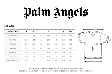 palm.angels shirt|palm angels shirt size chart.